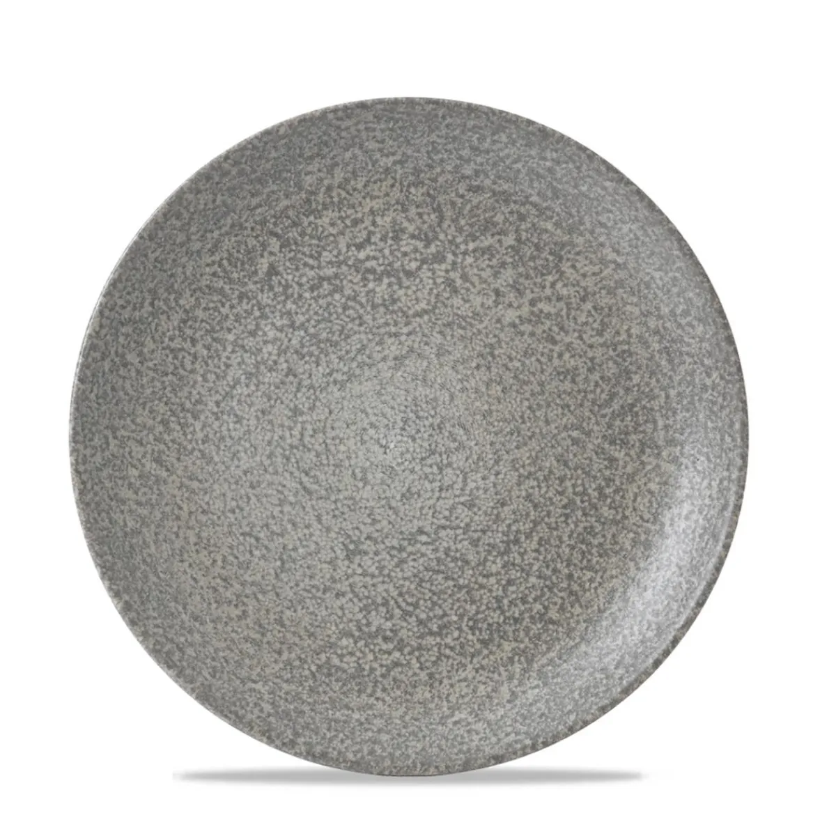 Assiette coupe plate rond gris porcelaine vitrifiée Ø 21,7 cm Evo Origins - DUDSON Clearance