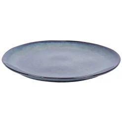 Assiette coupe plate rond gris grès émaillé Ø 27 cm Galaxy - PRO.MUNDI New