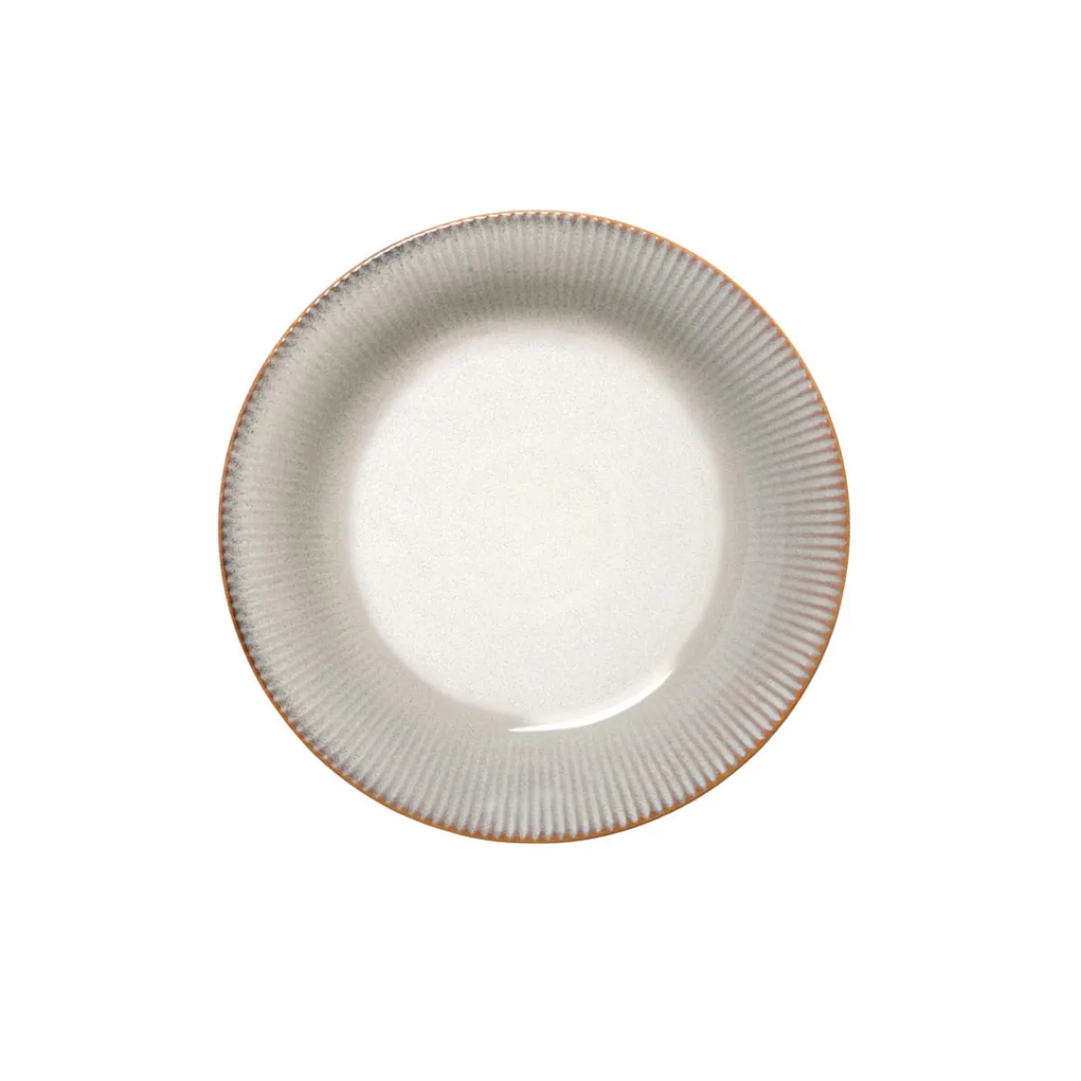 PRO.MUNDI Assiette coupe plate rond gris bleu porcelaine Ø 23,5 cm Serena Outlet