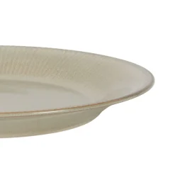 PRO.MUNDI Assiette coupe plate rond gris bleu porcelaine Ø 28,5 cm Serena Sale