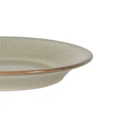 PRO.MUNDI Assiette coupe plate rond gris bleu porcelaine Ø 18,5 cm Serena
