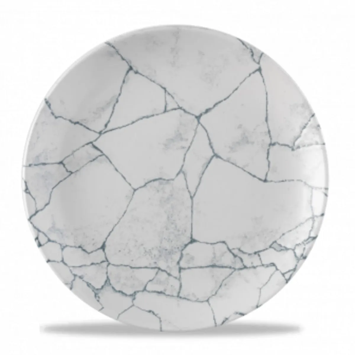 Assiette coupe plate rond gris porcelaine vitrifiée Ø 26 cm Kintsugi Pearl Grey - CHURCHILL Hot