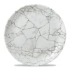 CHURCHILL Assiette coupe plate rond gris porcelaine vitrifiée Ø 28,8 cm Kintsugi Agate Grey Outlet