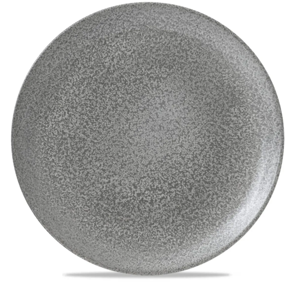 Assiette coupe plate rond gris porcelaine vitrifiée Ø 26 cm Evo Origins - DUDSON