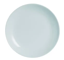 LUMINARC Assiette coupe plate rond gris verre opal Ø 19 cm Diwali Online