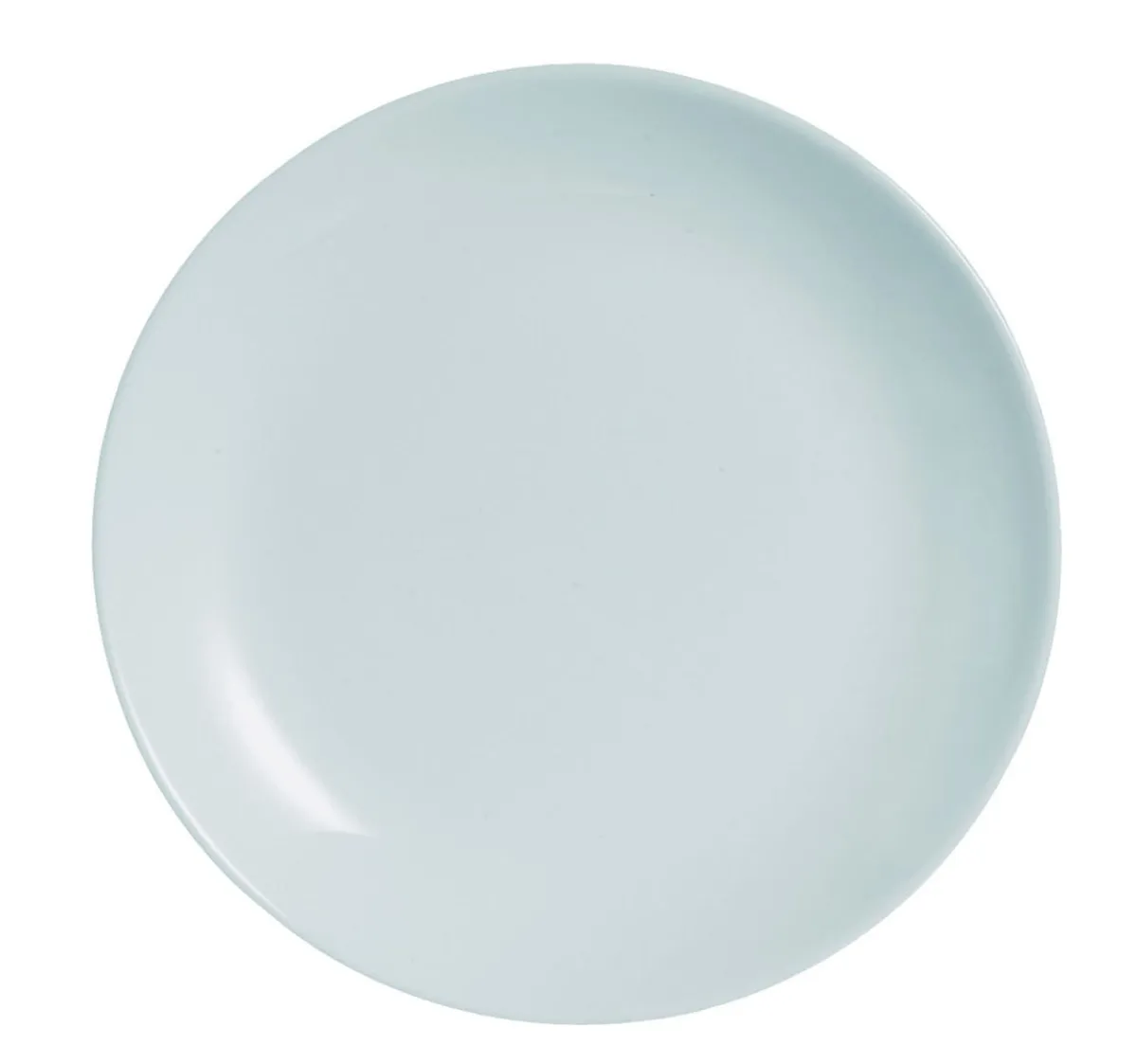 LUMINARC Assiette coupe plate rond gris verre opal Ø 19 cm Diwali Online