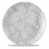 Assiette coupe plate rond gris porcelaine vitrifiée Ø 28,8 cm Kintsugi Pearl Grey - CHURCHILL Outlet