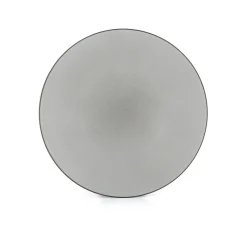 Assiette coupe plate rond gris porcelaine culinaire Ø 28 cm Equinoxe - REVOL Online