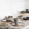 SERAX Assiette coupe plate rond indi grey grès émaillé Ø 27 cm Surface Sale
