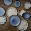 DUDSON Assiette coupe plate rond Ink porcelaine vitrifiée Ø 16 cm Harvest Mediterranean Online