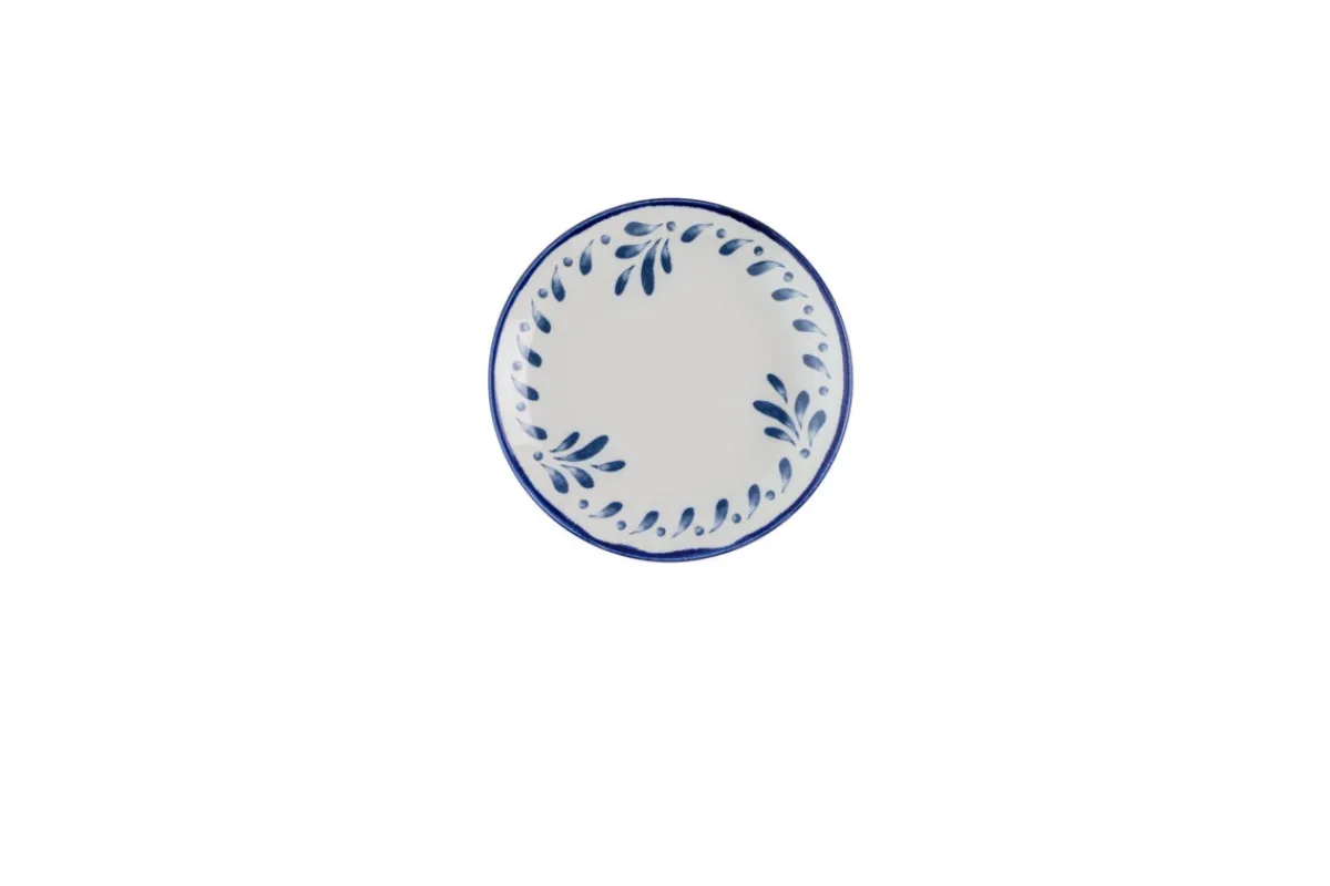 DUDSON Assiette coupe plate rond Ink porcelaine vitrifiée Ø 16 cm Harvest Mediterranean Online