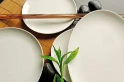 Assiette coupe plate rond ivoire porcelaine vitrifiée Ø 27 cm Nano - RAK Clearance