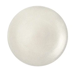 MEDARD DE NOBLAT Assiette coupe plate rond ivoire grès émaillé Ø 27,5 cm Stone