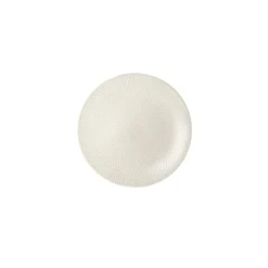 MEDARD DE NOBLAT Assiette coupe plate rond ivoire grès émaillé Ø 21 cm Stone Outlet