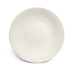 MEDARD DE NOBLAT Assiette coupe plate rond ivoire grès émaillé Ø 27 cm Magma Discount