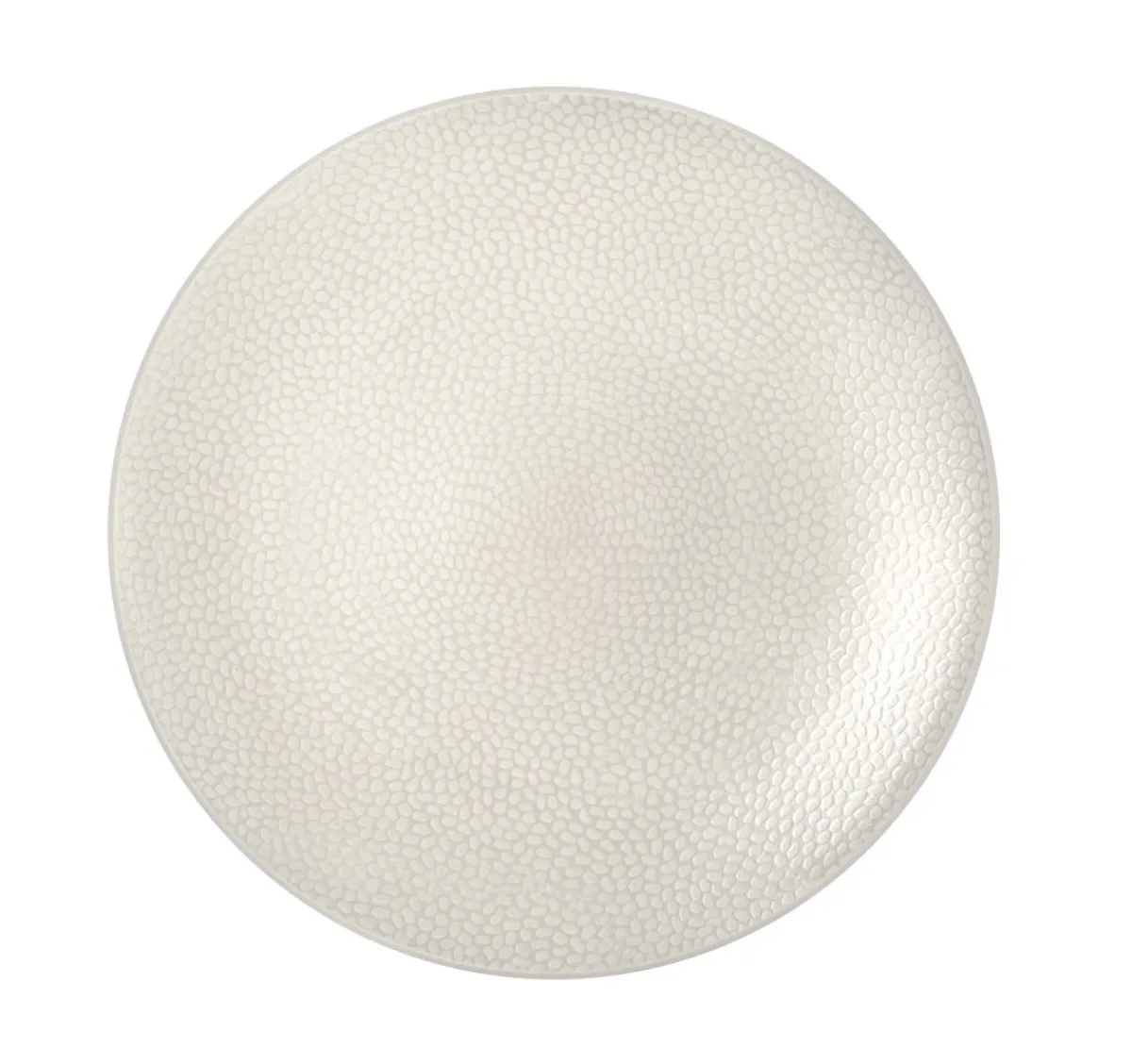 MEDARD DE NOBLAT Assiette coupe plate rond ivoire grès émaillé Ø 29 cm Stone Clearance
