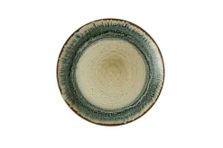 Assiette coupe plate rond Linen porcelaine vitrifiée Ø 26 cm Flare - DUDSON Hot