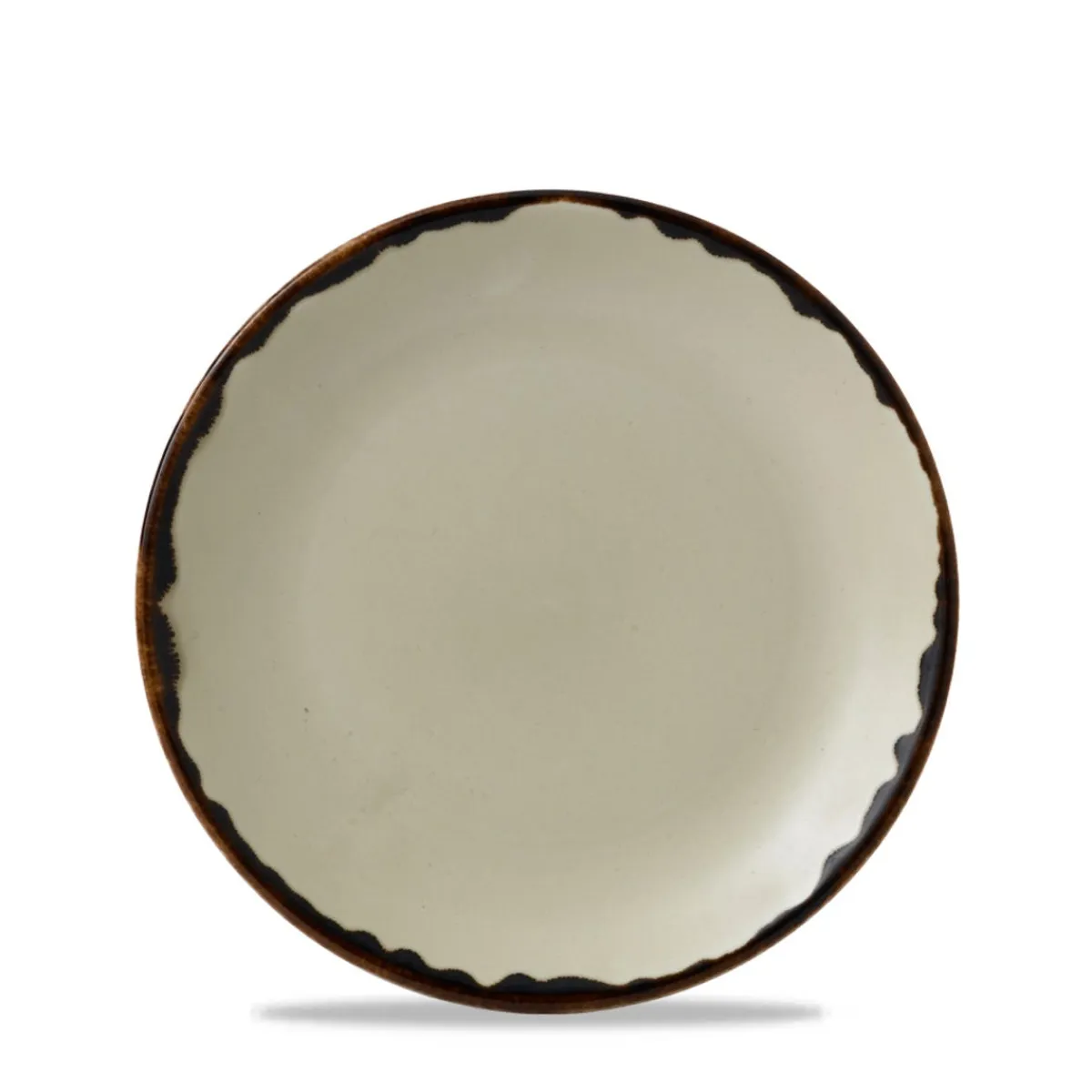 Assiette coupe plate rond Linen porcelaine vitrifiée Ø 16,5 cm Harvest - DUDSON Sale
