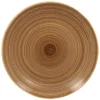 Assiette coupe plate rond marron porcelaine vitrifiée Ø 29,3 cm Twirl - RAK Online