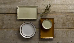 Assiette coupe plate rond marron porcelaine vitrifiée Ø 16,5 cm Harvest - DUDSON Outlet