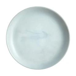 Assiette coupe plate rond marbre gris verre opal Ø 19 cm Diwali - LUMINARC Outlet