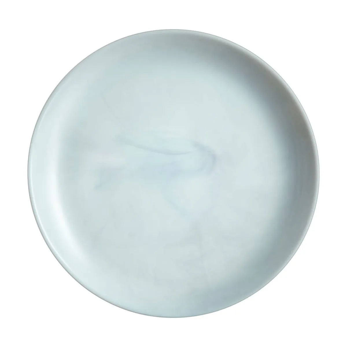 Assiette coupe plate rond marbre gris verre opal Ø 19 cm Diwali - LUMINARC Outlet