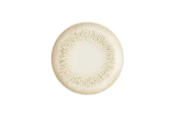 Assiette coupe plate rond Natural porcelaine vitrifiée Ø 21,7 cm Inked Lume - CHURCHILL