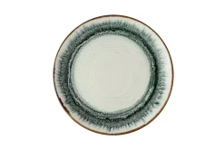 Assiette coupe plate rond Natural porcelaine vitrifiée Ø 28,8 cm Flare - DUDSON Discount