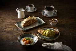 Assiette coupe plate rond Natural porcelaine vitrifiée Ø 16,5 cm Flare - DUDSON Sale