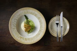 CHURCHILL Assiette coupe plate rond Natural porcelaine vitrifiée Ø 16,5 cm Inked Lume Sale