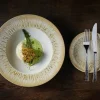 Assiette coupe plate rond Natural porcelaine vitrifiée Ø 26 cm Inked Lume - CHURCHILL Best