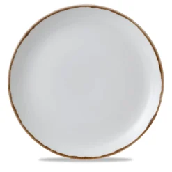 DUDSON Assiette coupe plate rond Natural porcelaine vitrifiée Ø 28,8 cm Harvest Clearance