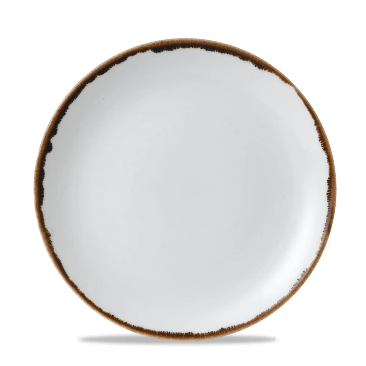 Assiette coupe plate rond Natural porcelaine vitrifiée Ø 21,7 cm Harvest - DUDSON Discount