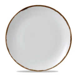 Assiette coupe plate rond Natural porcelaine vitrifiée Ø 26 cm Harvest - DUDSON Outlet