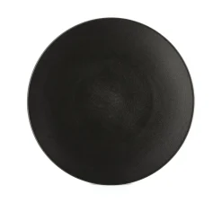 Assiette coupe plate rond noir porcelaine culinaire Ø 31,5 cm Equinoxe - REVOL
