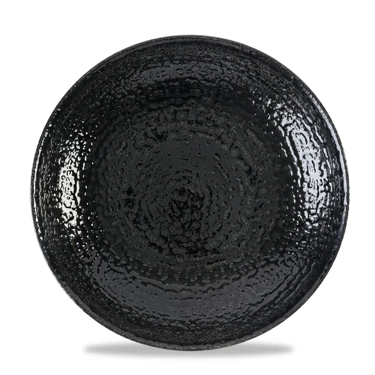 Assiette coupe plate rond noir porcelaine vitrifiée Ø 28,8 cm Chroma - CHURCHILL Clearance