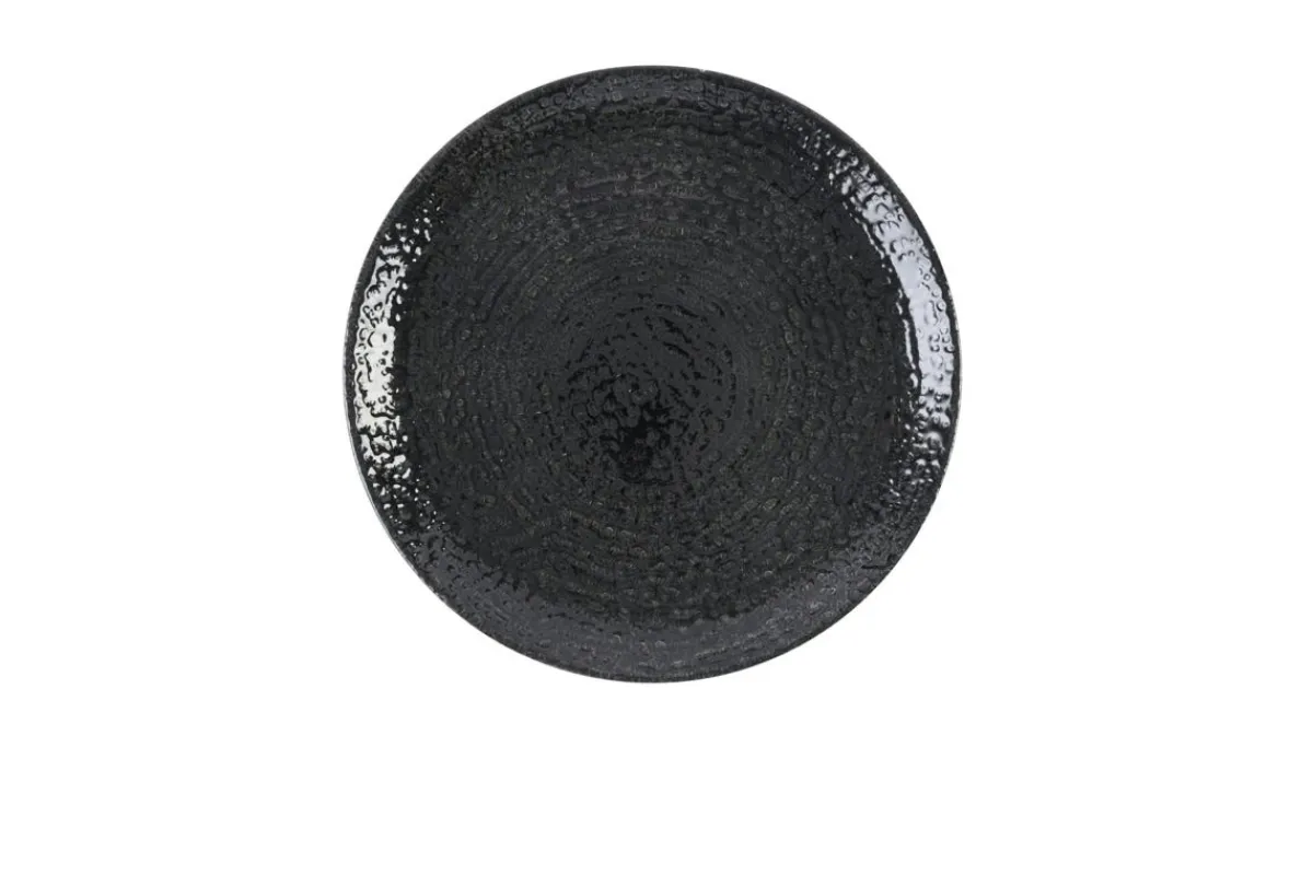 Assiette coupe plate rond noir porcelaine vitrifiée Ø 28,8 cm Chroma - CHURCHILL Clearance