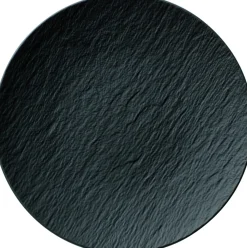 VILLEROY & BOCH Assiette coupe plate rond noir porcelaine Ø 29 cm The Rock Best
