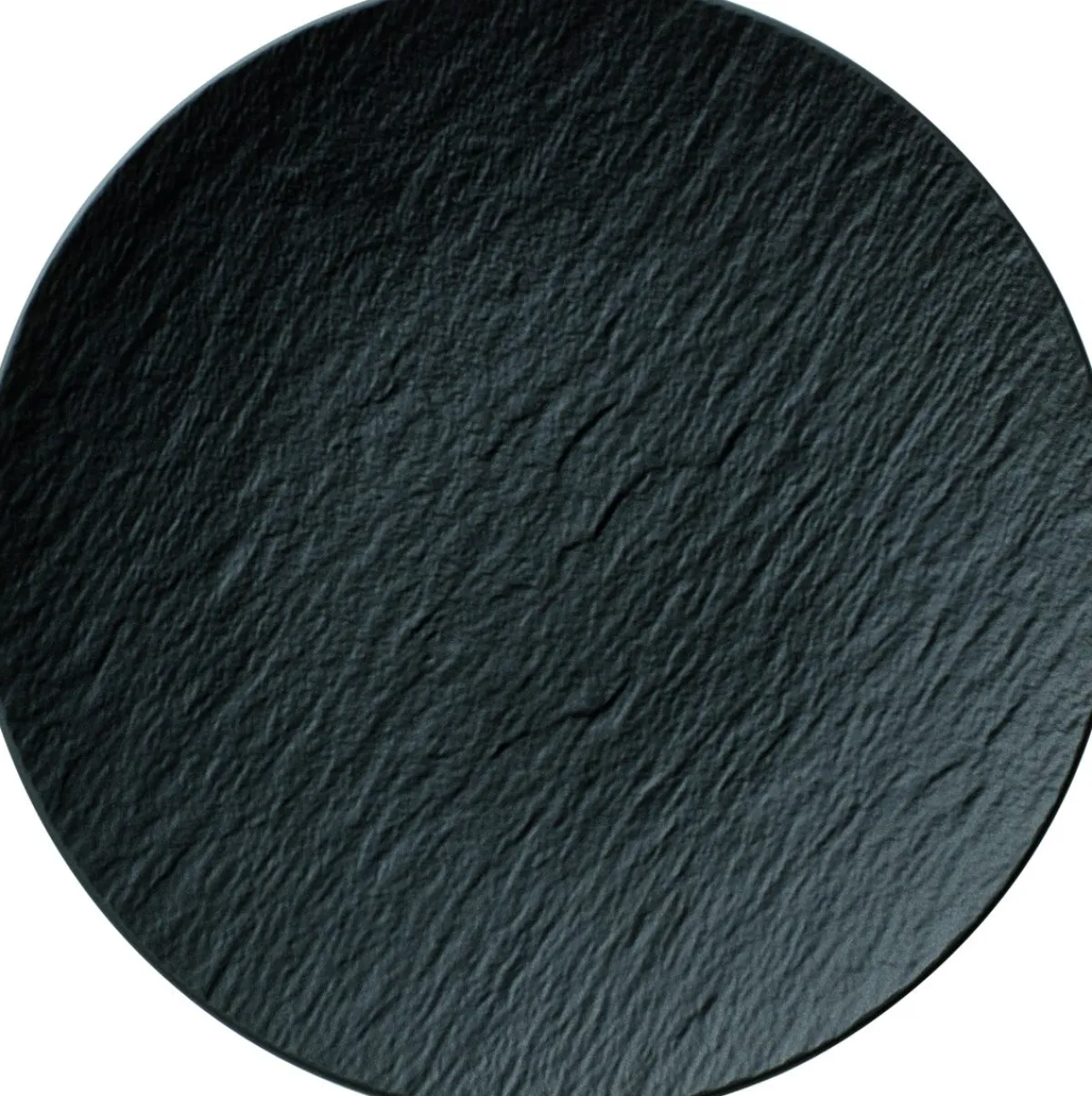 VILLEROY & BOCH Assiette coupe plate rond noir porcelaine Ø 29 cm The Rock Best