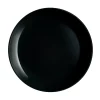 Assiette coupe plate rond noir verre trempé Ø 27 cm Diwali - LUMINARC Sale