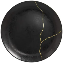 RAK Assiette coupe plate rond noir porcelaine Ø 30,7 cm Kintzoo Outlet