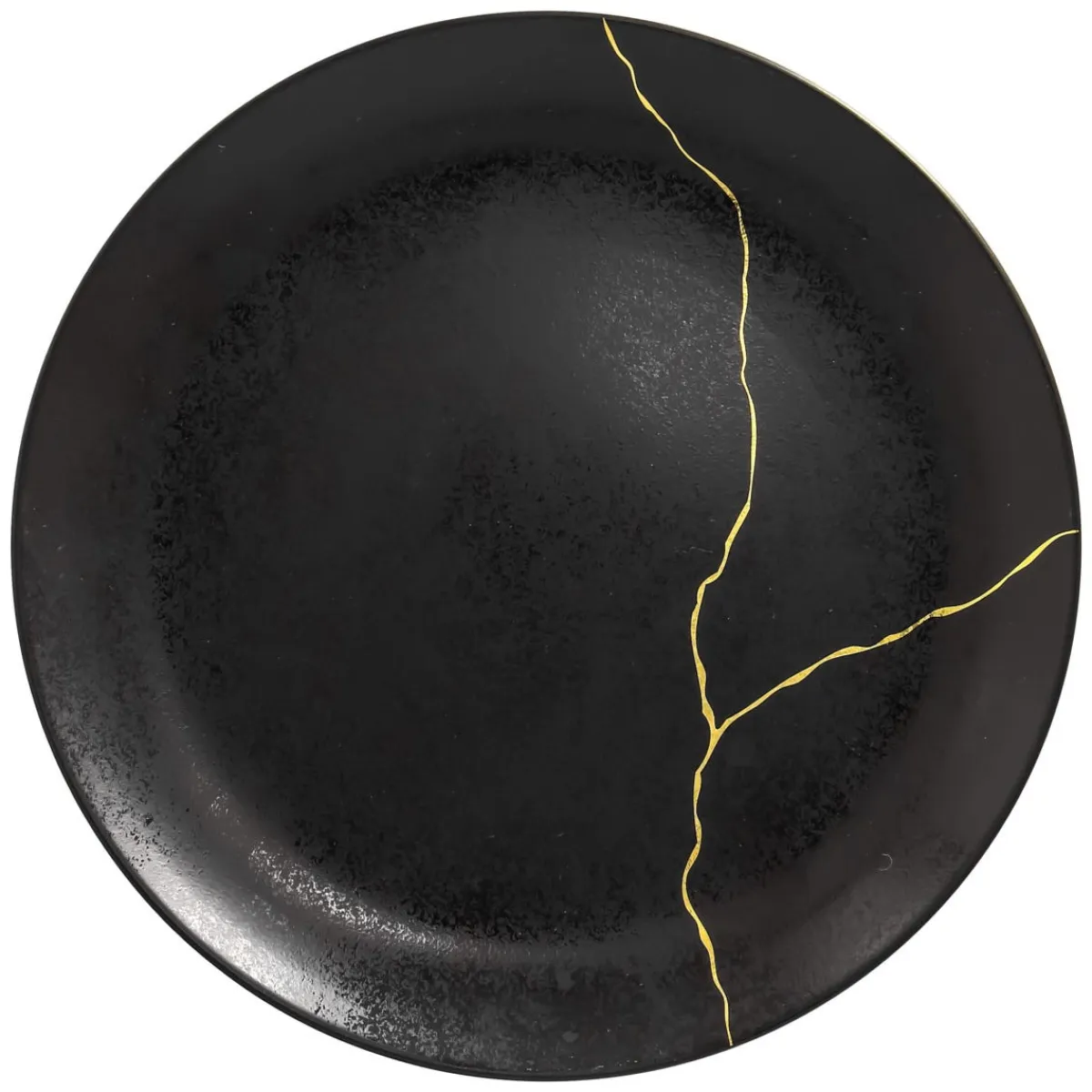 RAK Assiette coupe plate rond noir porcelaine Ø 30,7 cm Kintzoo Outlet