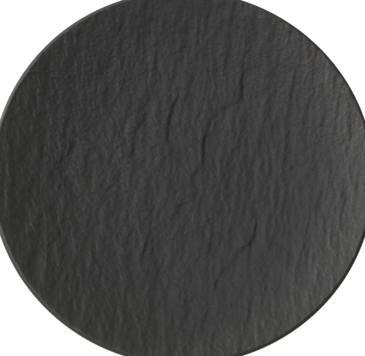 VILLEROY & BOCH Assiette coupe plate rond noir porcelaine Ø 16 cm The Rock