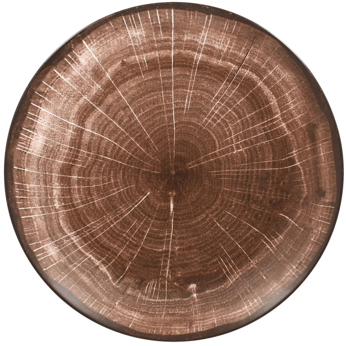 Assiette coupe plate rond oak porcelaine vitrifiée Ø 20,9 cm Woodart - RAK Hot