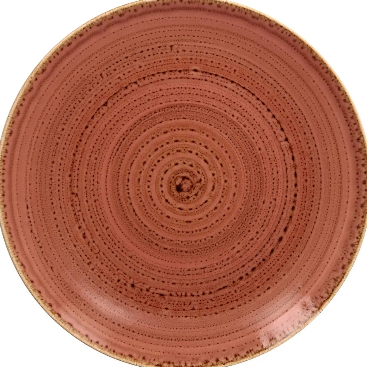 Assiette coupe plate rond orange porcelaine vitrifiée Ø 29,3 cm Twirl - RAK Sale