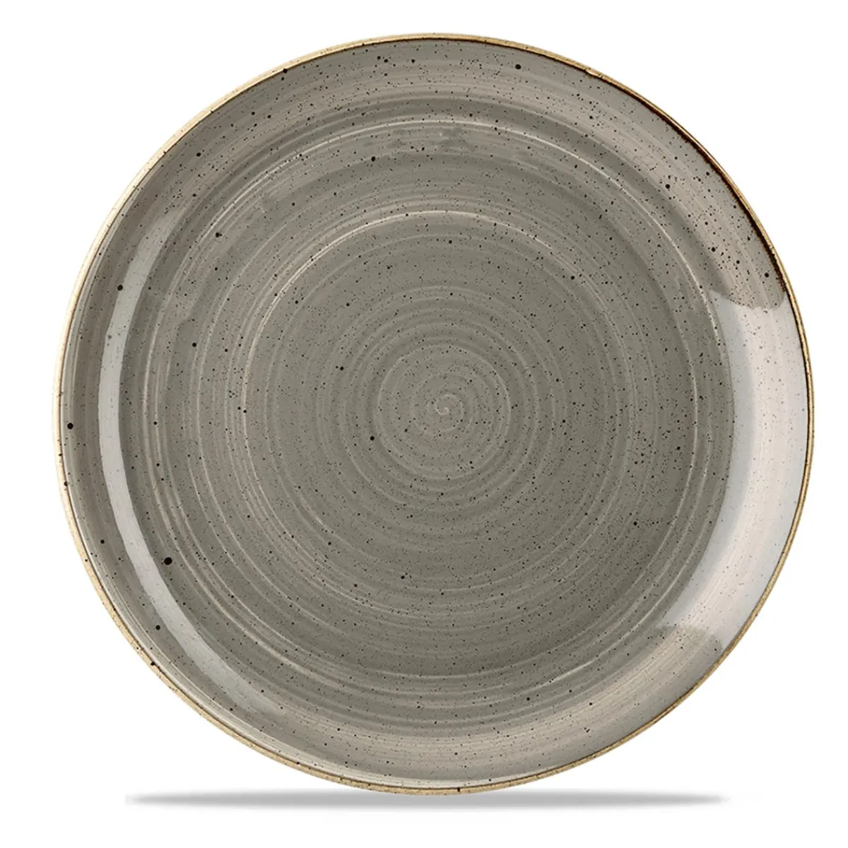 CHURCHILL Assiette coupe plate rond peppercorn porcelaine vitrifiée Ø 28,8 cm Stonecast Grey Outlet