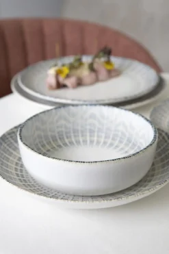 Assiette coupe plate rond porcelaine Ø 21 cm Granada - ACCOLADE Online