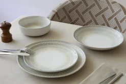Assiette coupe plate rond porcelaine Ø 21 cm Cancun - ACCOLADE Discount