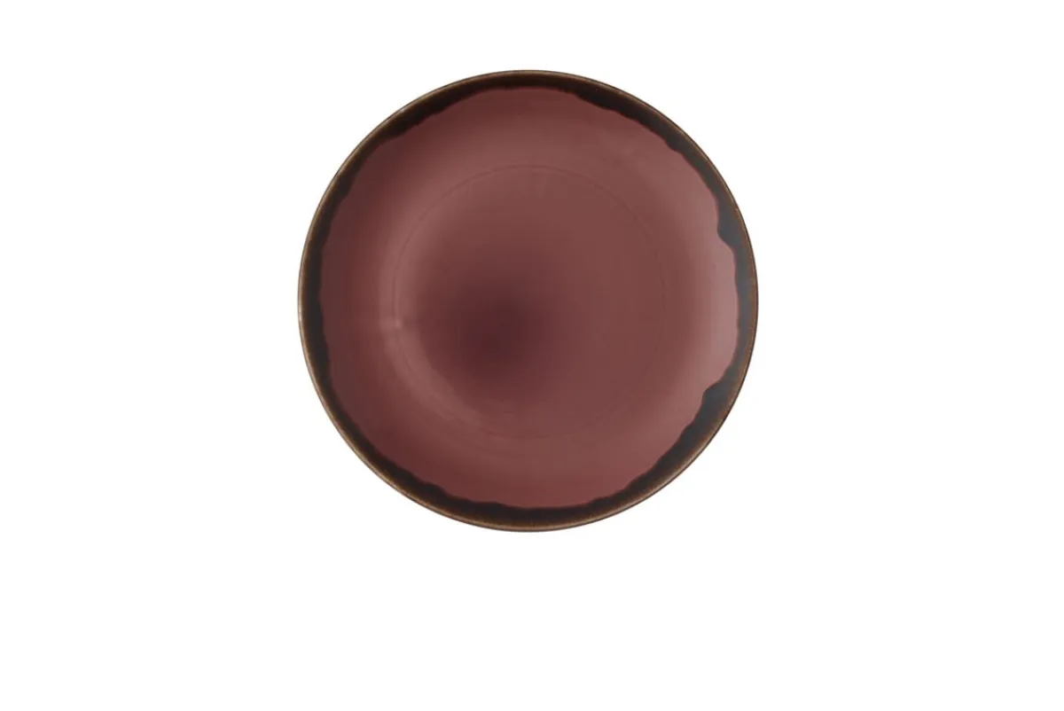 DUDSON Assiette coupe plate rond prune porcelaine vitrifiée Ø 26 cm Harvest Clearance