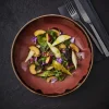 Assiette coupe plate rond prune porcelaine vitrifiée Ø 16,5 cm Harvest - DUDSON Online